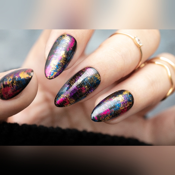 🎉 Saturday Night Fever, Handmade Nail Set - Picture 5 of 14